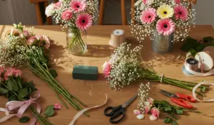 buat karangan bunga ratih florist