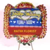 Karangan Bunga Papan Happy Wedding Cipayung Depok